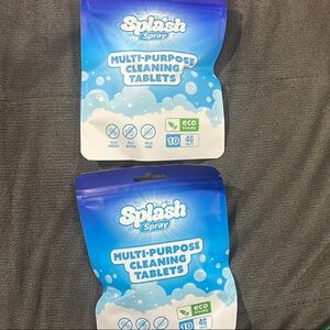 Splash Multipurpose Cleaning Tablets exp 10/25 for one pack and 01/26 for #2